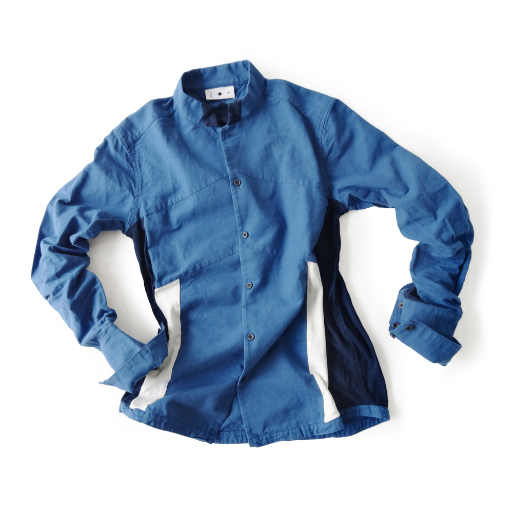 型式　　陣羽織シャツ 型第7<br>色　　　青<br>素材　　綿<br>価格　　19,800円（税別）